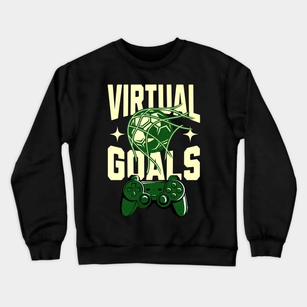 Soccer And Gaming Crewneck Sweatshirt by NorseMagic